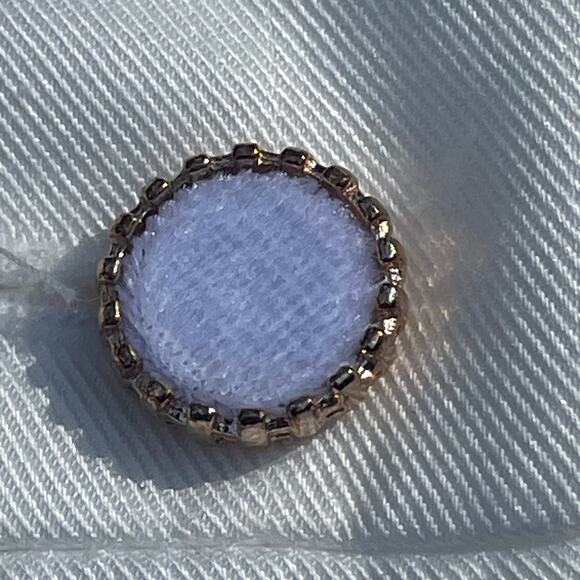 NWT!  Jason Wu White Peplum Button-Front Tencel  Vest - Size 4 - Picture 15 of 16